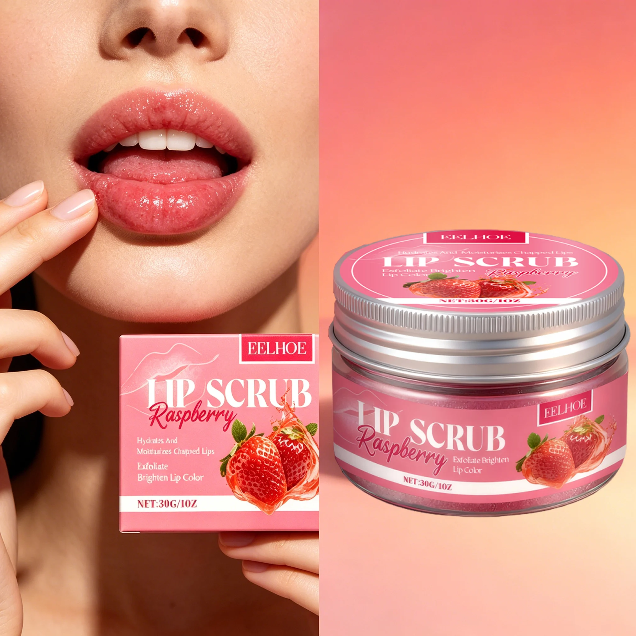 Raspberry Fruit Lip Scrub Vitamin E Gentle Nourishment Smoothing Brightening Exfoliating For Dry Chapped Dead Skin Lip Care
Raspberry Fruit Lip Scrub Vitamin E Gentle Nourishment Smoothing Brightening Exfoliating For Dry Chapped Dead Skin Lip Care