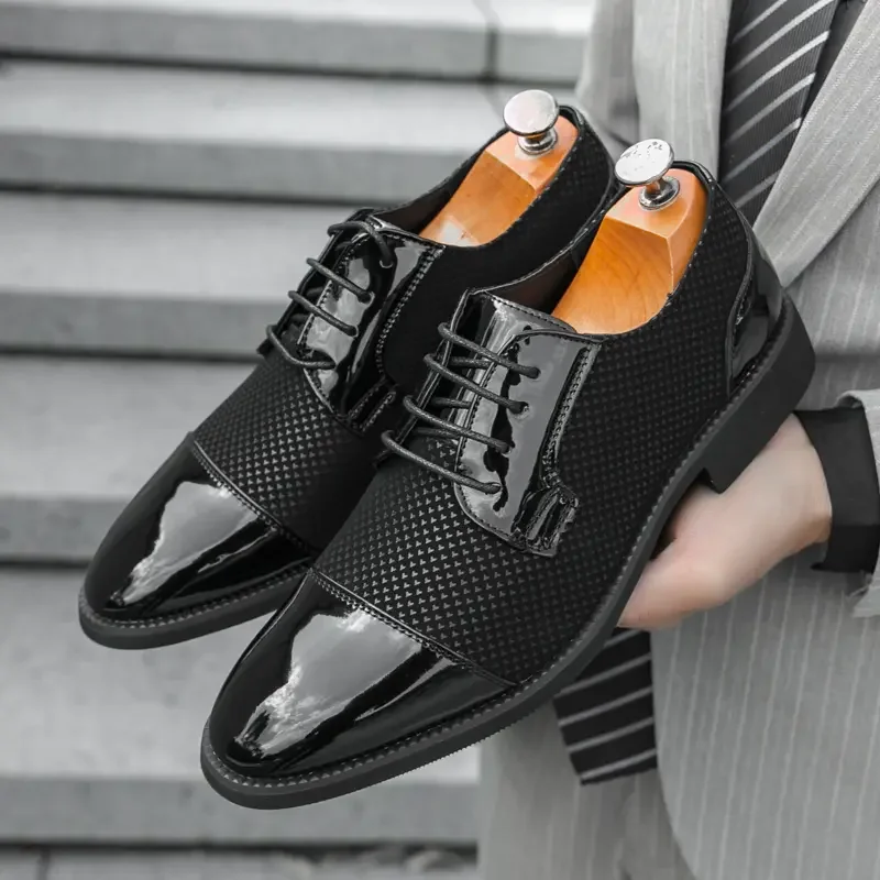 Shoes Men's Dress Shoes Black Soft Leather Men Heighten Formal Shoes Casual Business Men Oxfords Suit Shoes
Shoes Men's Dress Shoes Black Soft Leather Men Heighten Formal Shoes Casual Business Men Oxfords Suit Shoes