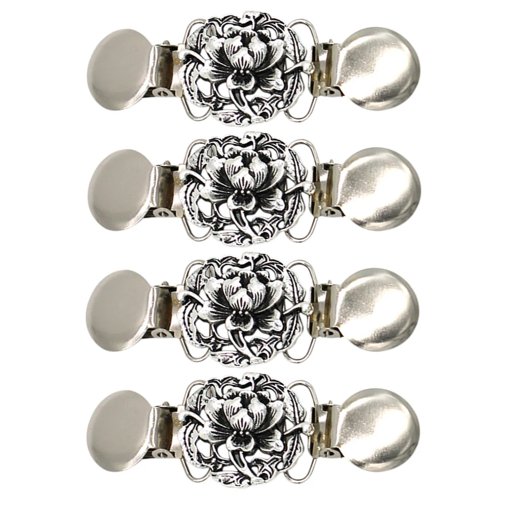 4 Pcs Retro Silk Scarf Shawl Buckle Dress Brooch Accessories Girl Coat Fasteners Miss
4 Pcs Retro Silk Scarf Shawl Buckle Dress Brooch Accessories Girl Coat Fasteners Miss