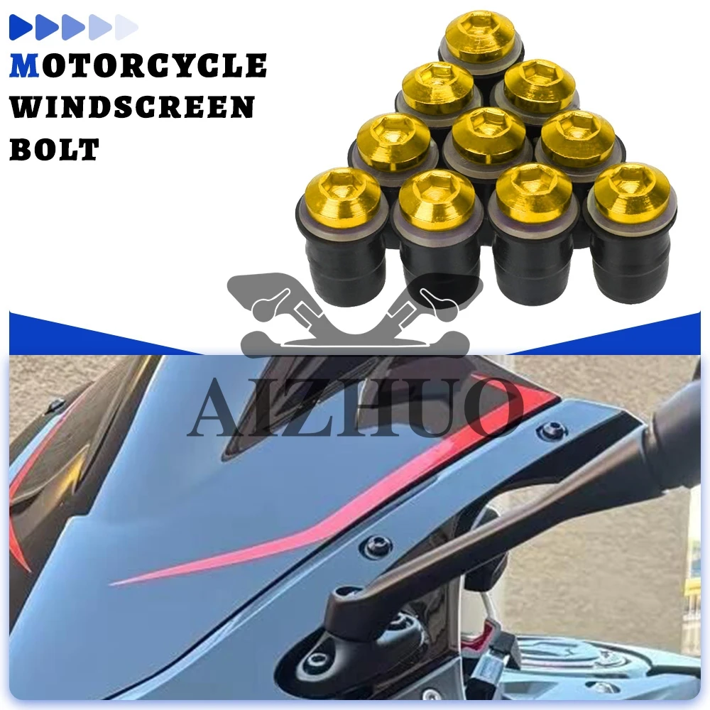 10 Pieces 5MM FOR BMW K1600GTL K1600 GTL K1600GT 2011 2012 2013 2014 2015 2016 Windshield Bolt Windscreen Mounting Screw Kit
10 Pieces 5MM FOR BMW K1600GTL K1600 GTL K1600GT 2011 2012 2013 2014 2015 2016 Windshield Bolt Windscreen Mounting Screw Kit