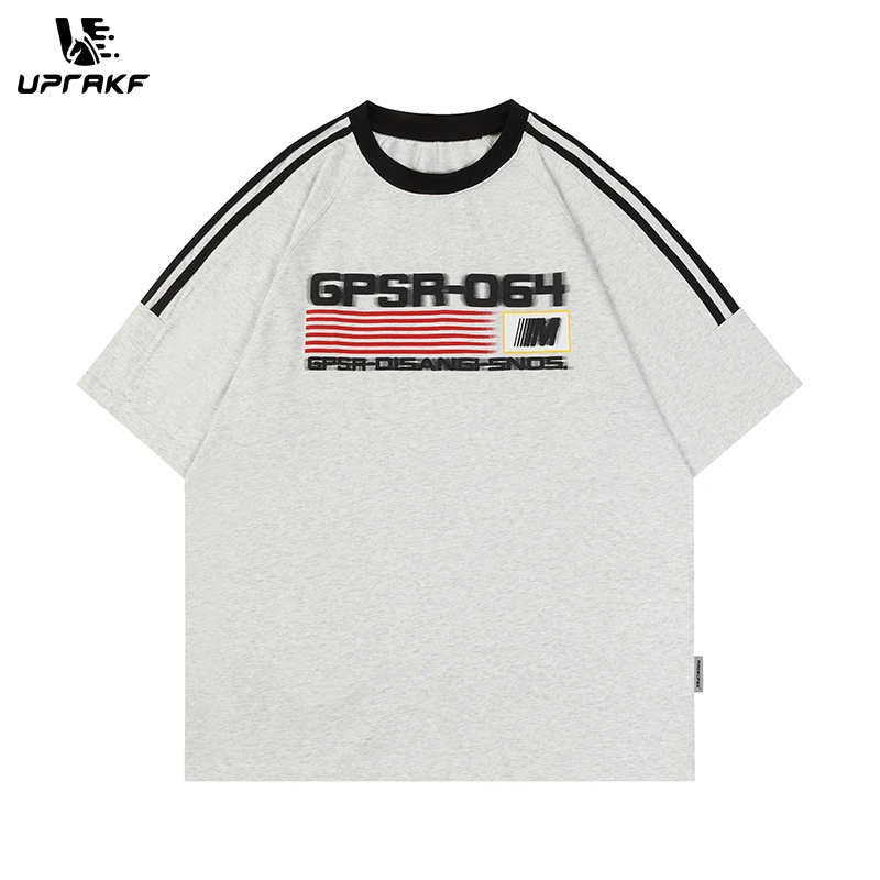 UPRAKF Streetwear Letter Printed Oversize Sports Style T Shirts Hip Hop Tee Summer Loose Short Sleeve Casual Cotton O Neck
UPRAKF Streetwear Letter Printed Oversize Sports Style T Shirts Hip Hop Tee Summer Loose Short Sleeve Casual Cotton O Neck