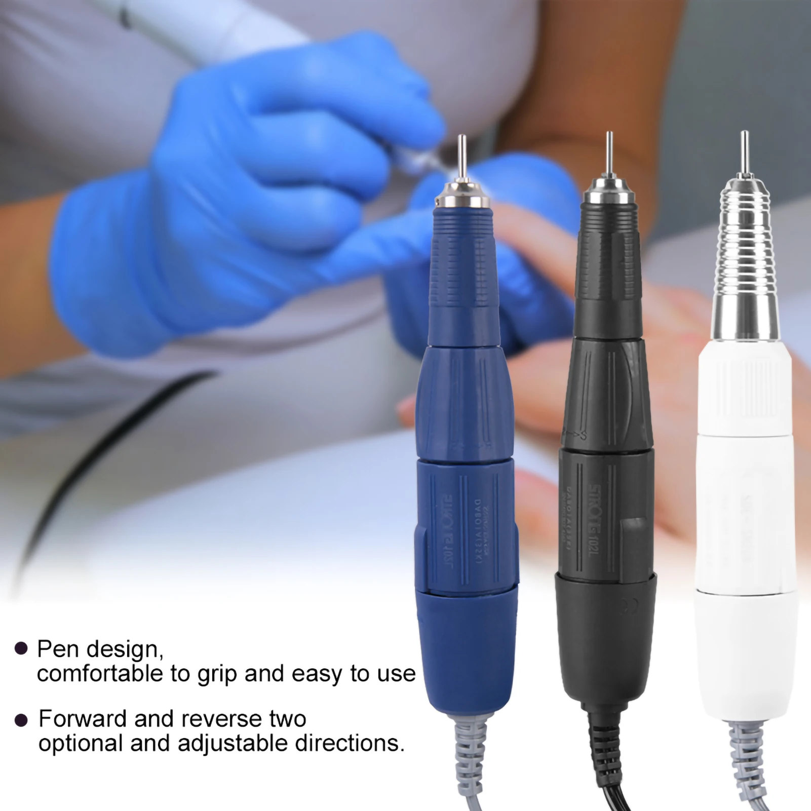 Electric Nail Drill Handle Nail File Pen 102L-2.35mm Handpiece for Electric Nail Manicure Machine
Electric Nail Drill Handle Nail File Pen 102L-2.35mm Handpiece for Electric Nail Manicure Machine