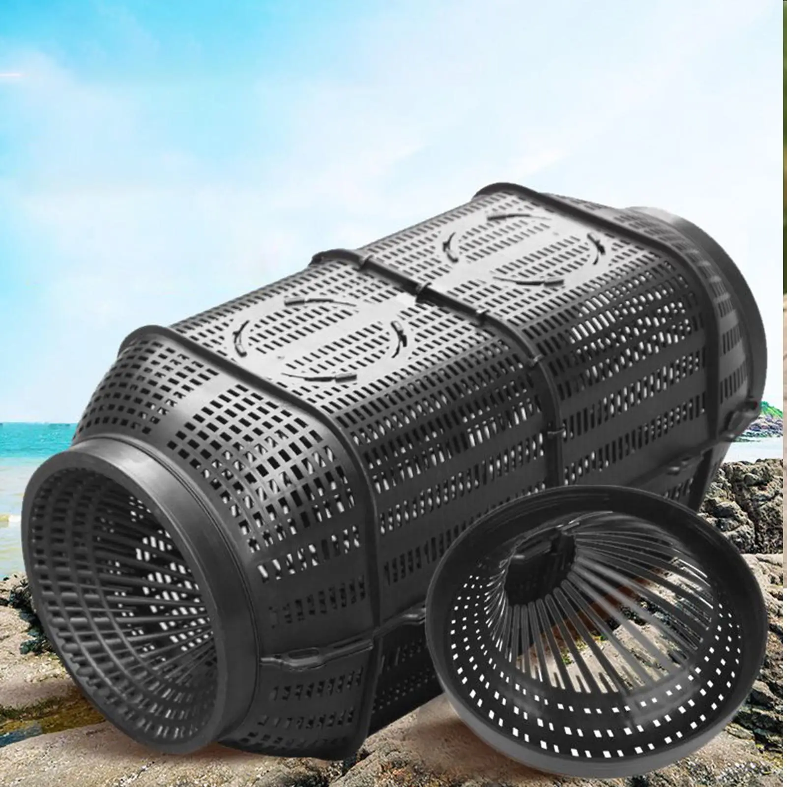Fish Traps for Fishing Portable Crayfish Trap Crab Cage Fishing Accessories for Catch Eel Shrimp Turtle Lake Pond Saltwater
Fish Traps for Fishing Portable Crayfish Trap Crab Cage Fishing Accessories for Catch Eel Shrimp Turtle Lake Pond Saltwater
