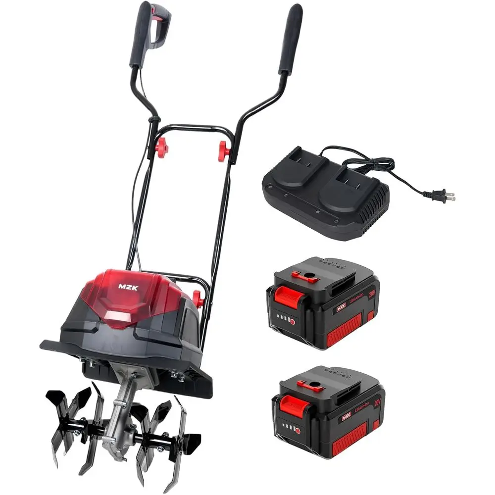 40V 12-inch CordlGarden Tiller, 12In Width and 8.6In Depth Garden Rototiller,Battery Powered Garden Cultivator or Lawn/Gardening
40V 12-inch CordlGarden Tiller, 12In Width and 8.6In Depth Garden Rototiller,Battery Powered Garden Cultivator or Lawn/Gardening
