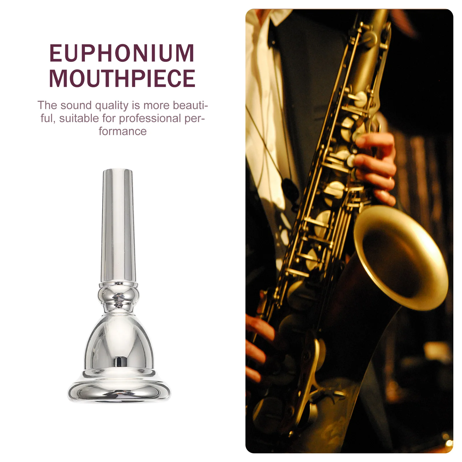 1pc Durable Euphonium Replacement Professional Mouthpiece Silver High Quality Copper Material Long Lasting For Concerts Birthday
1pc Durable Euphonium Replacement Professional Mouthpiece Silver High Quality Copper Material Long Lasting For Concerts Birthday