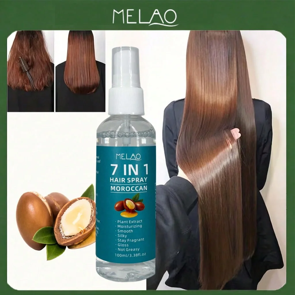 MELAO 7 IN 1 Moroccan Hair Spray, Moisturizing, Smooth & Silky, Glossy, Fragrant, Not Greasy, Instant Detangling & Frizz Control
MELAO 7 IN 1 Moroccan Hair Spray, Moisturizing, Smooth & Silky, Glossy, Fragrant, Not Greasy, Instant Detangling & Frizz Control