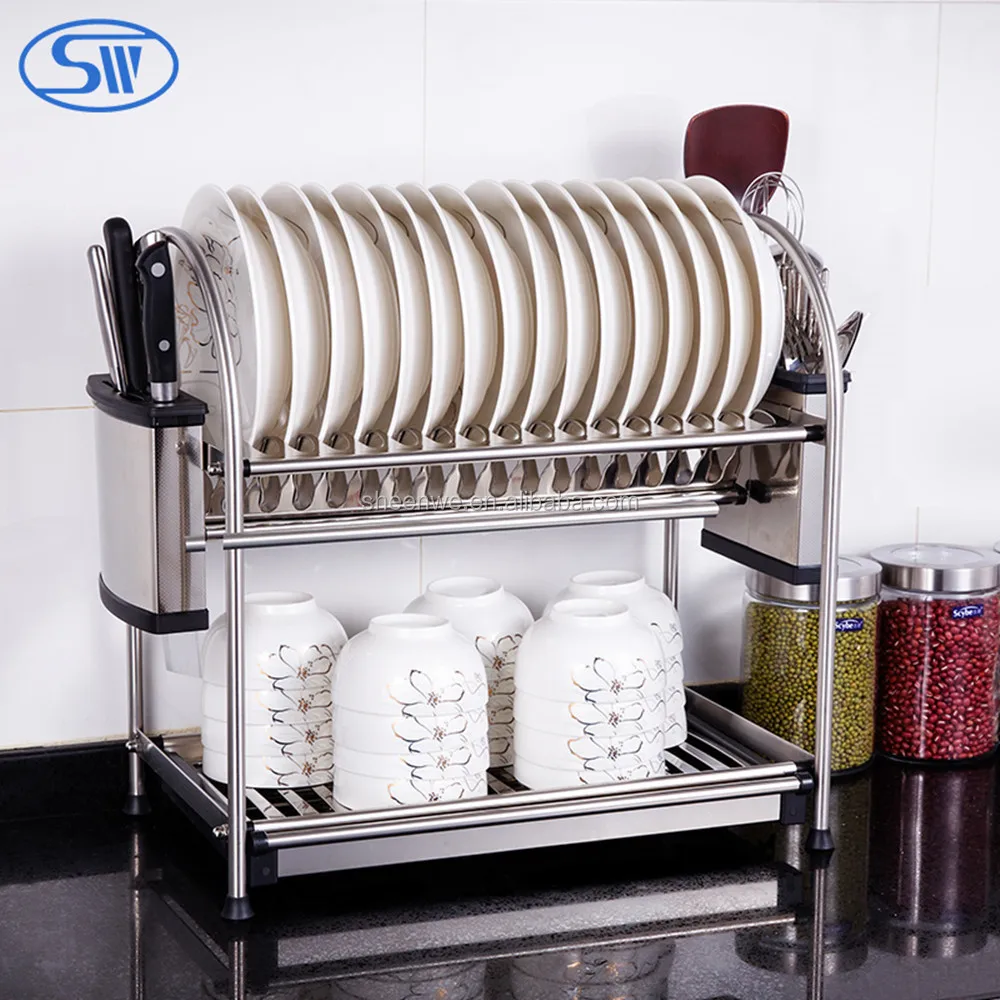 save space high quality storage rack Table-style 2 tier stainless steel dish rack with Drainboard
save space high quality storage rack Table-style 2 tier stainless steel dish rack with Drainboard