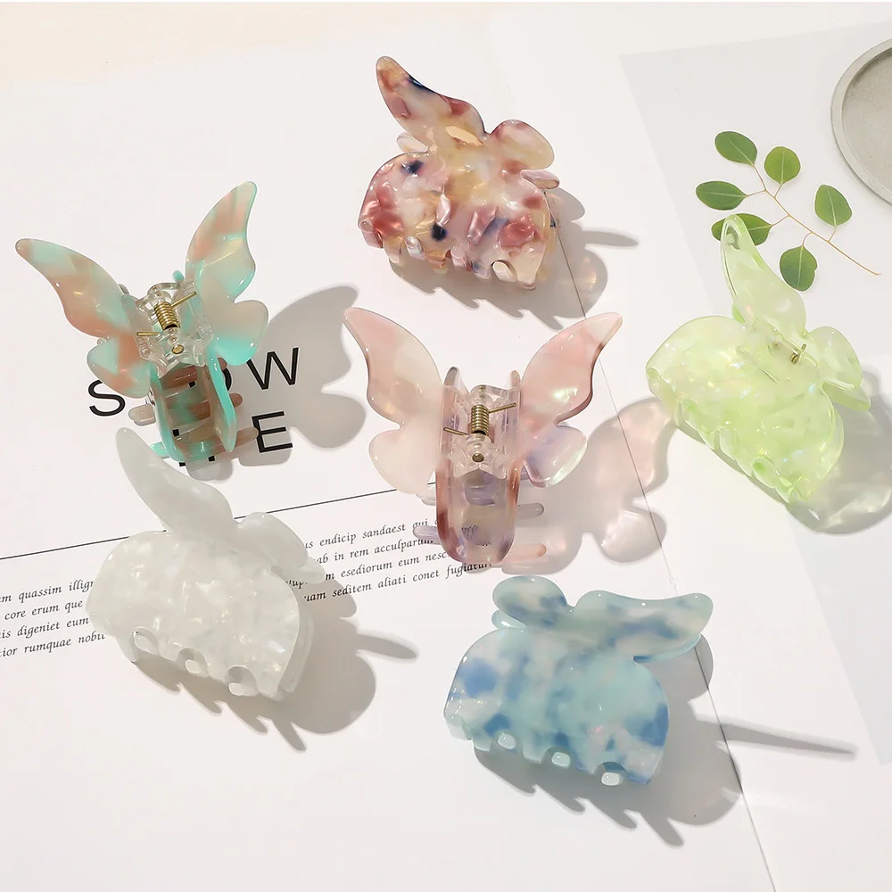 Small Claw Clip Fashion Hair Accessories Acetate Barrette Headwear Headdress Hair Claw Women Girls Acetic Acid Butterfly Hairpin
Small Claw Clip Fashion Hair Accessories Acetate Barrette Headwear Headdress Hair Claw Women Girls Acetic Acid Butterfly Hairpin
