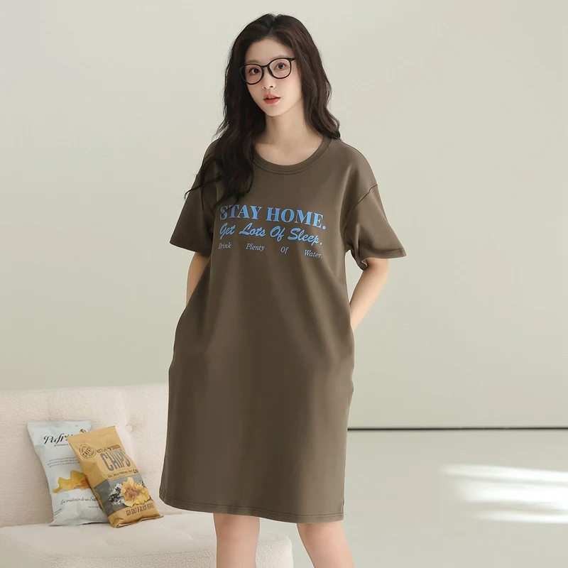 2026 Summer Short Sleeve 100% Cotton Nightgowns for Women Korean Loose Sleepwear Homewear Nightdress Night Dress Ladies Nighty
2026 Summer Short Sleeve 100% Cotton Nightgowns for Women Korean Loose Sleepwear Homewear Nightdress Night Dress Ladies Nighty