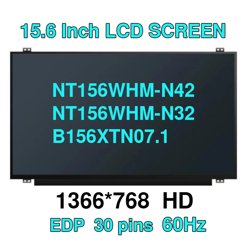 Тонкий ЖК-экран 15,6 дюйма, HD, 30Pin, NT156WHM-N42 N12, B156XTN07.1, B156XTN07.0, B156XTN04.5, B156XTN04.6, NT156WHM-N32 EB1 E
Тонкий ЖК-экран 15,6 дюйма, HD, 30Pin, NT156WHM-N42 N12, B156XTN07.1, B156XTN07.0, B156XTN04.5, B156XTN04.6, NT156WHM-N32 EB1 E