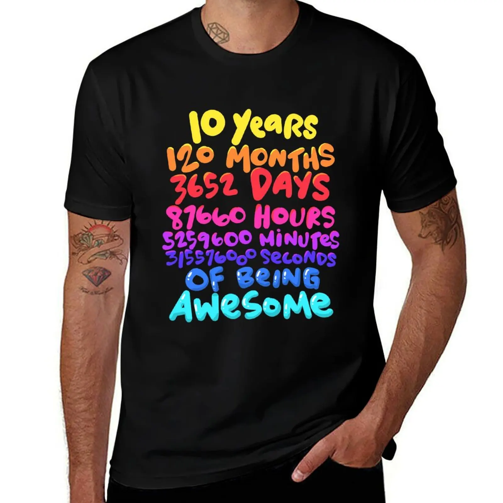 10 Years 120 Months Awesome Birthday T-Shirt man t shirt graphic funny t shirts cotton man t shirt heavy cotton T-Shirt
10 Years 120 Months Awesome Birthday T-Shirt man t shirt graphic funny t shirts cotton man t shirt heavy cotton T-Shirt