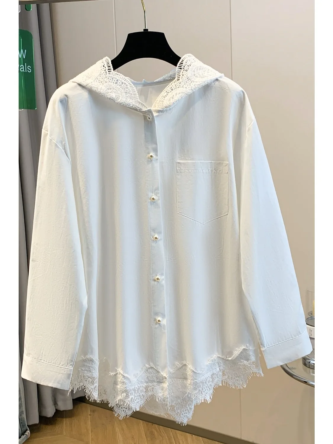 White Long Sve Hooded irt Women's Spring Autumn New Design plus Size Comfortable Cotton French Sle Loose Fit Breathable
White Long Sve Hooded irt Women's Spring Autumn New Design plus Size Comfortable Cotton French Sle Loose Fit Breathable