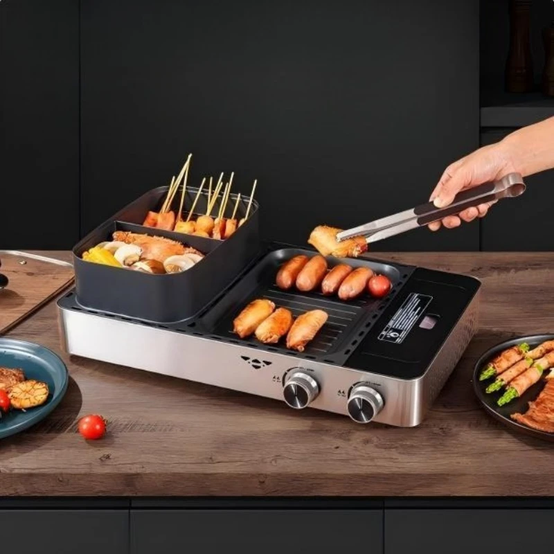 Fried hot pot integrated grill oven, barbecue machine, barbecue grill, outdoor convenient home outdoor picnic
Fried hot pot integrated grill oven, barbecue machine, barbecue grill, outdoor convenient home outdoor picnic