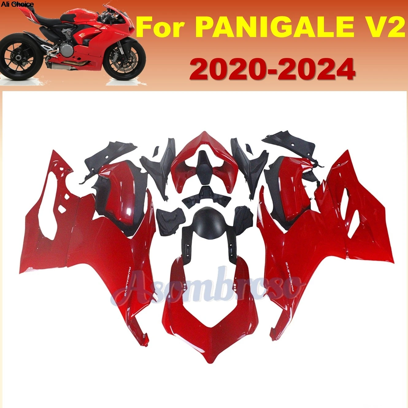Glossy Red Fairing Kit fit for Ducati Panigale V2 V2S 2020 2021 2022 2023 2024 ABS Motorcycle Injection Body Hood set
Glossy Red Fairing Kit fit for Ducati Panigale V2 V2S 2020 2021 2022 2023 2024 ABS Motorcycle Injection Body Hood set