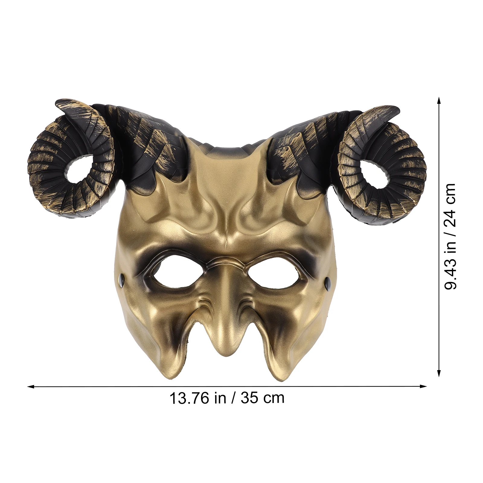 Horn Mask Creepy Animal Costume Prom Decorative Ox Golden Masquerade for Men Cosplay
Horn Mask Creepy Animal Costume Prom Decorative Ox Golden Masquerade for Men Cosplay