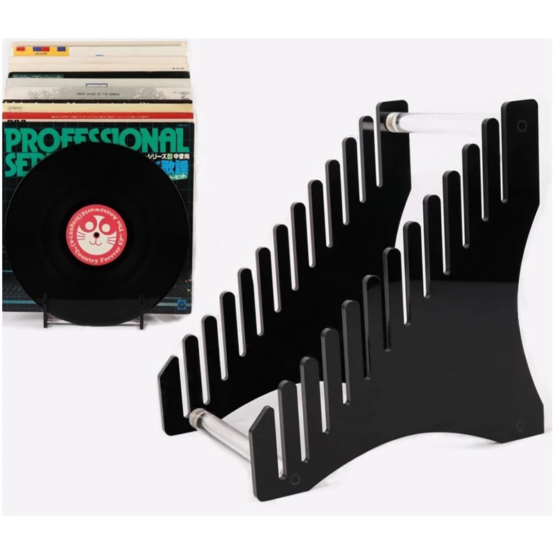 Hot Sale Vinyl Record Storage Rack File Organizer Tabletop Display Stand Acrylic Record Holder
Hot Sale Vinyl Record Storage Rack File Organizer Tabletop Display Stand Acrylic Record Holder