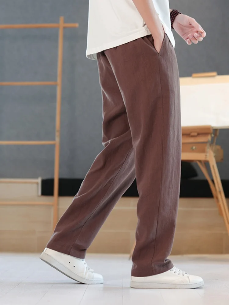 New Chinese Sle Men's Linen Pants Summer High End Thin Loose Straight Leg Casual Cotton Linen Long Trousers Breathable
New Chinese Sle Men's Linen Pants Summer High End Thin Loose Straight Leg Casual Cotton Linen Long Trousers Breathable
