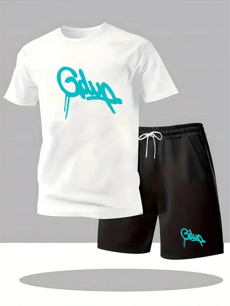 2026 Fashion New Men's Sports Shorts Short Sleeve T-shirt Style Casual Shorts Set Retro Cool Breathable and Two Piece Set
2026 Fashion New Men's Sports Shorts Short Sleeve T-shirt Style Casual Shorts Set Retro Cool Breathable and Two Piece Set