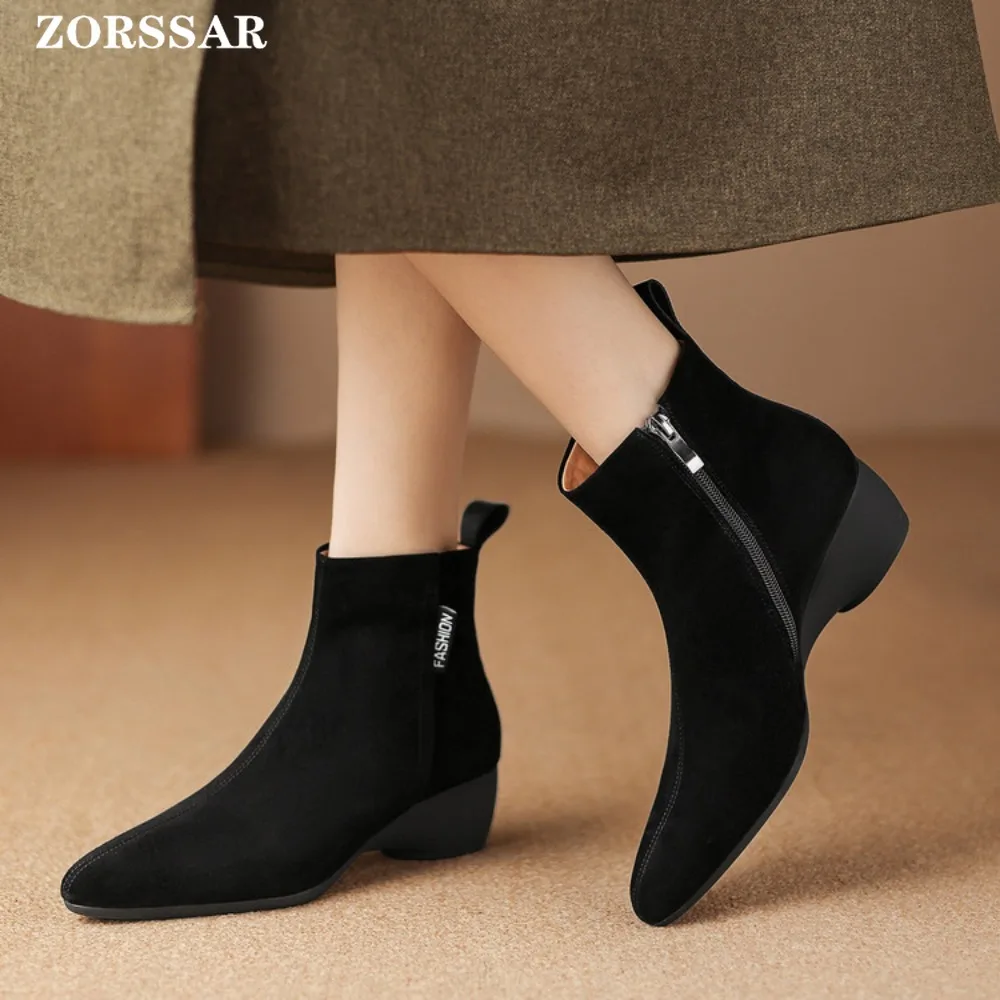 2025 New Autumn Winter Women Boots Chelsea Boots Wedge Heel Women Shoes Winter Retro Ankle Boots Suede Ladies Ankle Bootie
2025 New Autumn Winter Women Boots Chelsea Boots Wedge Heel Women Shoes Winter Retro Ankle Boots Suede Ladies Ankle Bootie