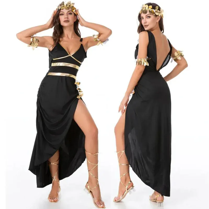 Egyptian Cleopatra Princess Costume Outfits Ladies Roman Toga Robe Greek Goddess Medieval Dress Halloween Party Fancy Costume
Egyptian Cleopatra Princess Costume Outfits Ladies Roman Toga Robe Greek Goddess Medieval Dress Halloween Party Fancy Costume