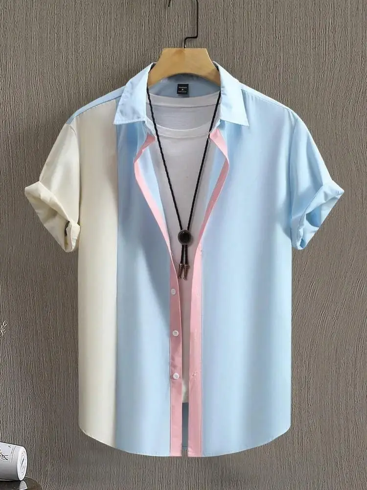 Men's Shirt Summer Clothing Gradient Design Graphic 3D Print Shirts Short Sleeve Tops Streetwear Loose Casual Hawaiian Shirts
Men's Shirt Summer Clothing Gradient Design Graphic 3D Print Shirts Short Sleeve Tops Streetwear Loose Casual Hawaiian Shirts