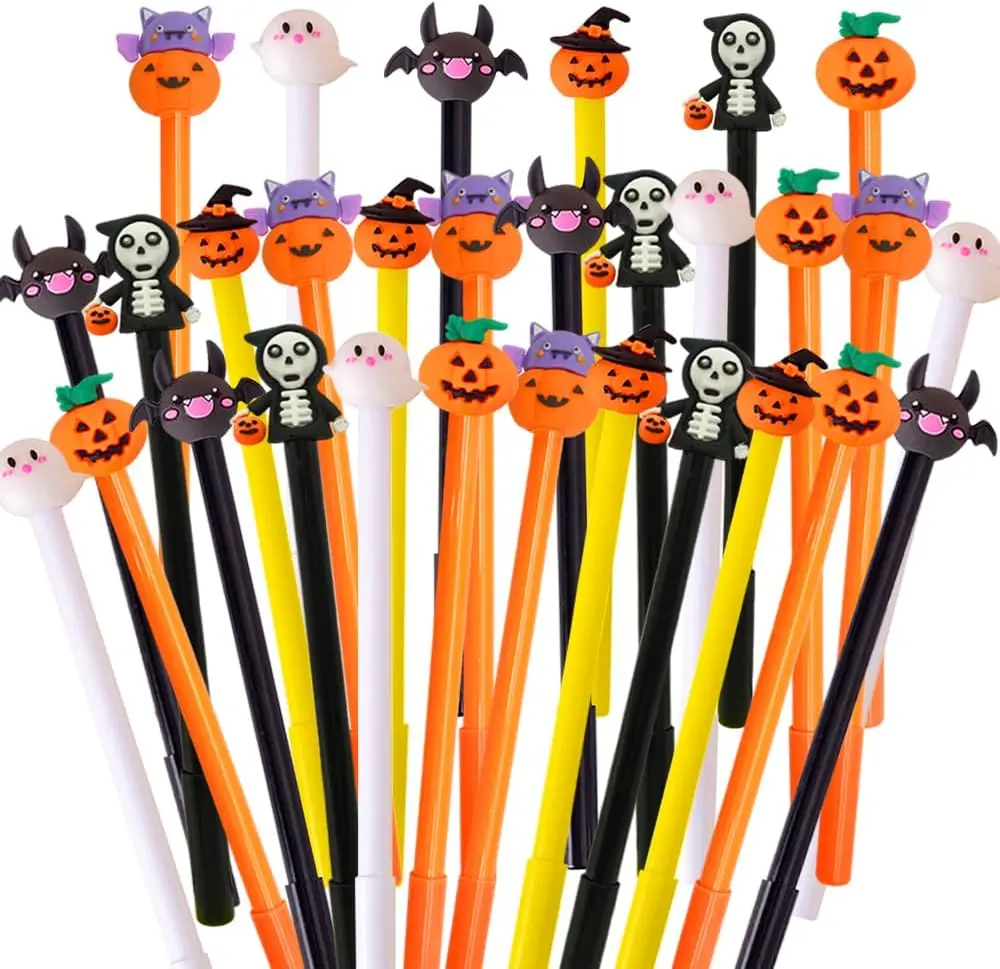 6/12/24 pcs Halloween wobbly pen, creative pumpkin light bat ghost, Halloween gift student prizes cute shape signing pen
6/12/24 pcs Halloween wobbly pen, creative pumpkin light bat ghost, Halloween gift student prizes cute shape signing pen