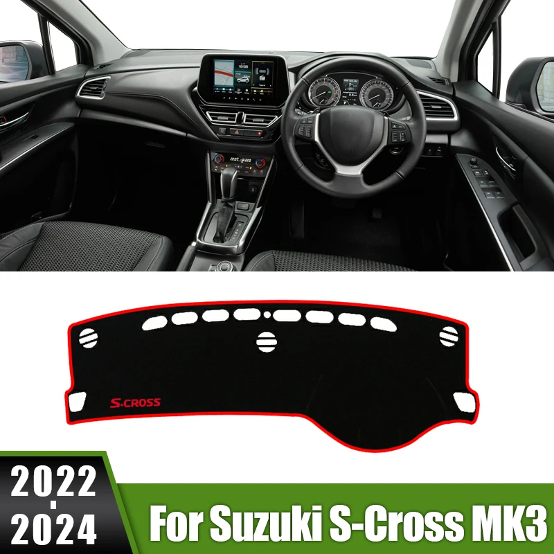 For Suzuki S-Cross MK3 2022 2023 2024 Car Dashboard Cover Avoid Light Pads Sun Shade Mats Instrument Panel Non-Slip Accessories
For Suzuki S-Cross MK3 2022 2023 2024 Car Dashboard Cover Avoid Light Pads Sun Shade Mats Instrument Panel Non-Slip Accessories