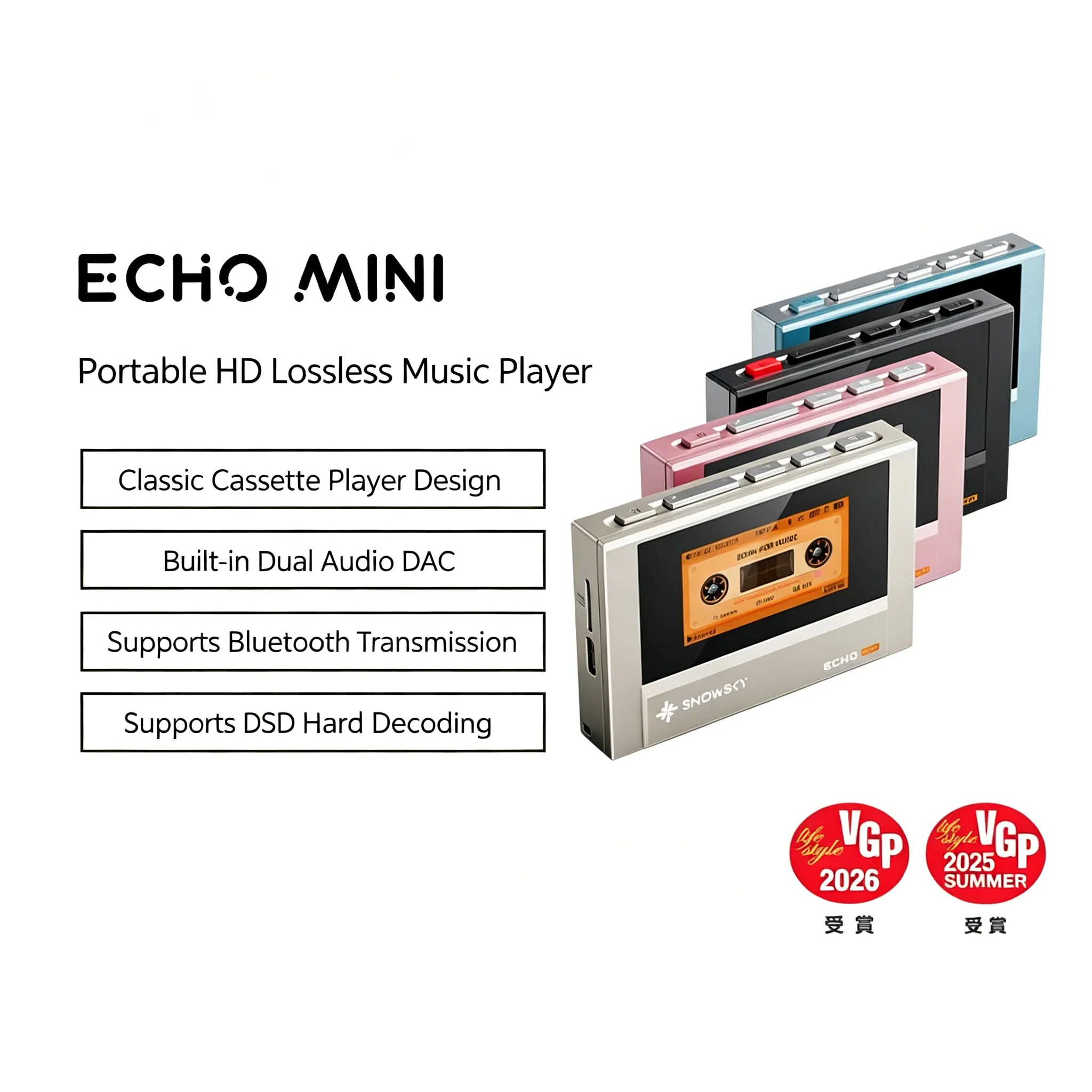 FiiO SnowSky Echo Mini Bluetooth MP3 Walkman Portable HiFi Player 8GB Long 15H Playback 3.5mm/4.4mm Dual Output Custom Audio
FiiO SnowSky Echo Mini Bluetooth MP3 Walkman Portable HiFi Player 8GB Long 15H Playback 3.5mm/4.4mm Dual Output Custom Audio