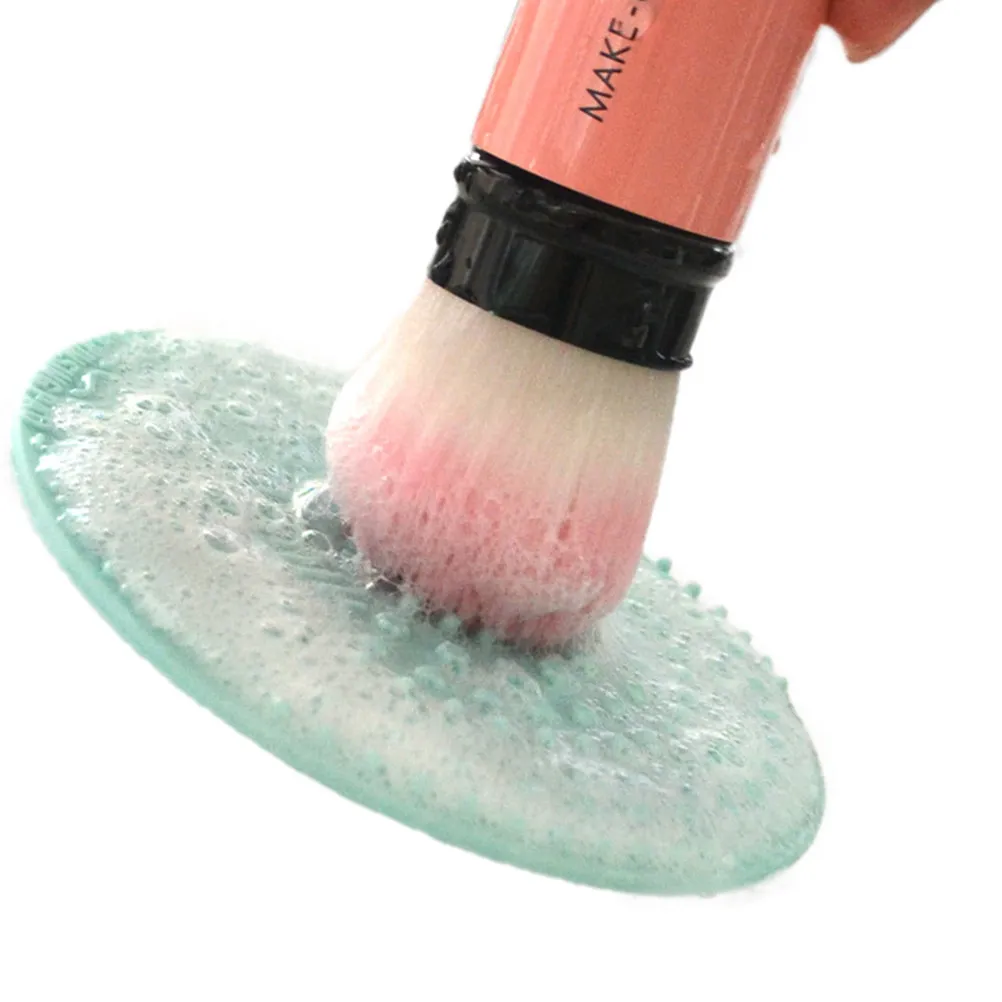 Light Green Round Silicone Cleaning Pad for Makeup Brushes Portable Handgrip Design Hollow Flexible Scrubber Deep Cleans Gently
Light Green Round Silicone Cleaning Pad for Makeup Brushes Portable Handgrip Design Hollow Flexible Scrubber Deep Cleans Gently