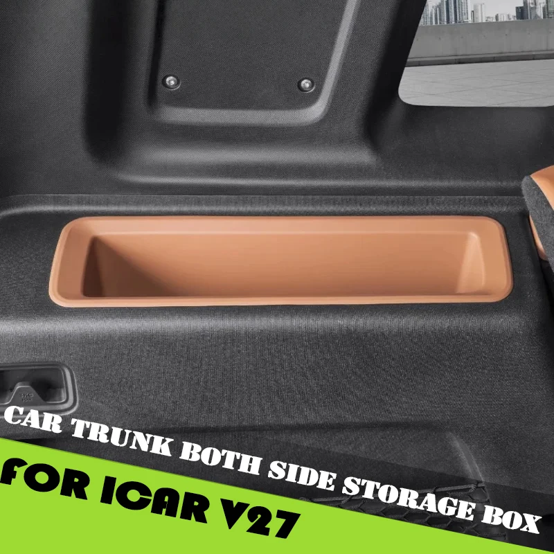 Car Trunk Both Side Storage Box Suitable for Chery ICAR V27 2026 Modified Auto Trunk TPE Storage Box Car Interior Accessories
Car Trunk Both Side Storage Box Suitable for Chery ICAR V27 2026 Modified Auto Trunk TPE Storage Box Car Interior Accessories