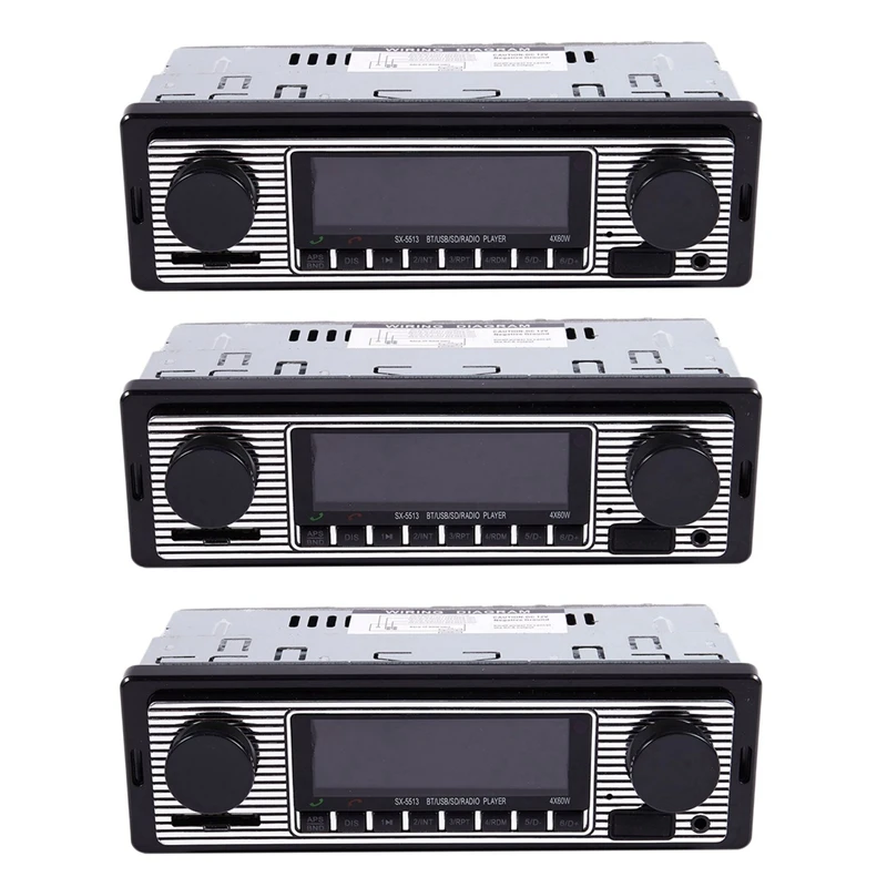 3X Bluetooth винтажный автомобильный радиоприемник, mp3-плеер, стерео USB AUX, классическое автомобильное стерео аудио
3X Bluetooth винтажный автомобильный радиоприемник, mp3-плеер, стерео USB AUX, классическое автомобильное стерео аудио