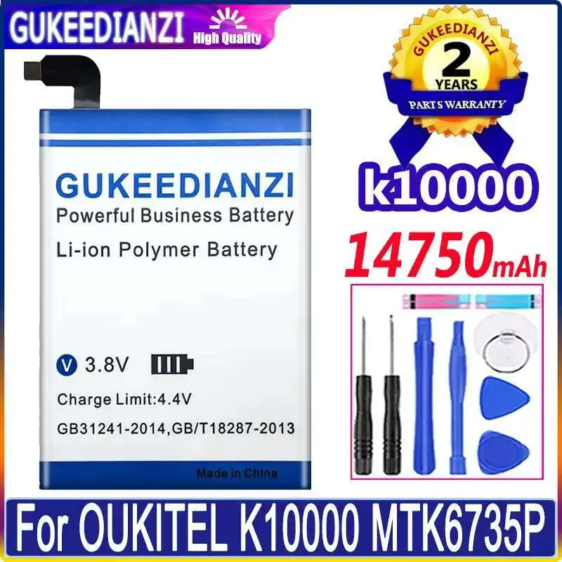 For Oukitel K10000 MTK6735P Fast Charging Reliable Replacement 14750Mah Mobile Phone Battery
For Oukitel K10000 MTK6735P Fast Charging Reliable Replacement 14750Mah Mobile Phone Battery