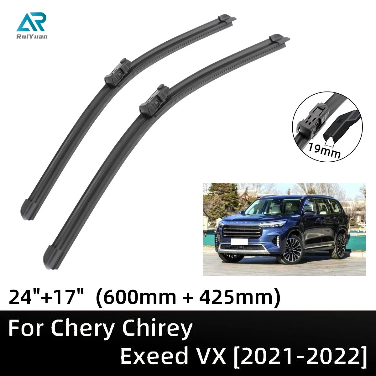 For Chery Chirey Exeed VX Lanyue 2021-2022 24"+17" Front Windshield Wiper Blades Brushes Cutter Accessories 2021 2022
For Chery Chirey Exeed VX Lanyue 2021-2022 24"+17" Front Windshield Wiper Blades Brushes Cutter Accessories 2021 2022