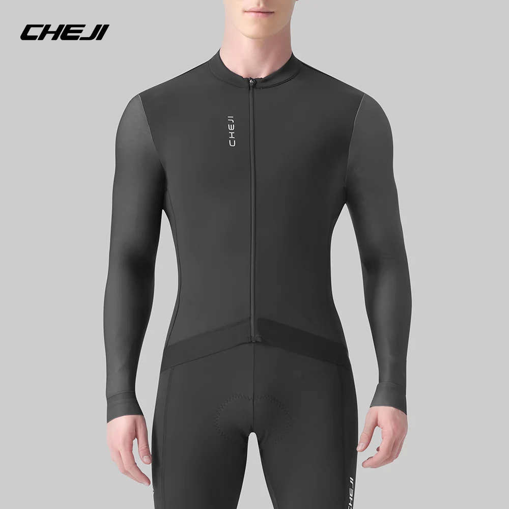 Cheji Men's Long-Sleeve Fleece Cycling Jersey Warm Breathable Cycling Top for Men
Cheji Men's Long-Sleeve Fleece Cycling Jersey Warm Breathable Cycling Top for Men