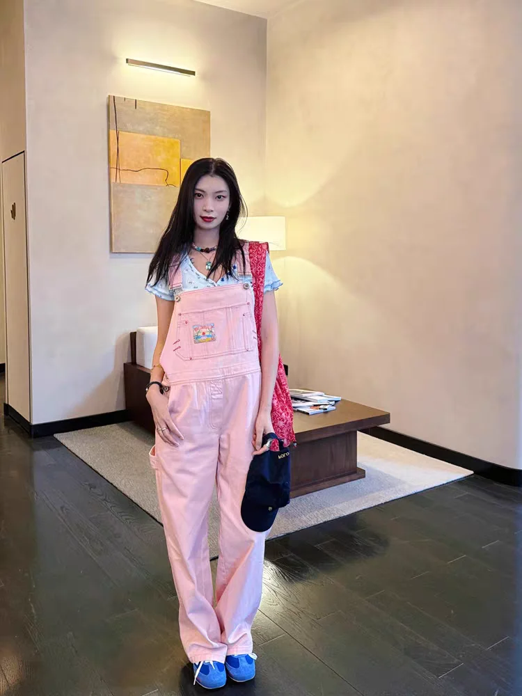 Американские ретро-комбинезоны из розового денима для женщин, летние, милые, омолаживающие, свободные, прямые, цельные брюки
Американские ретро-комбинезоны из розового денима для женщин, летние, милые, омолаживающие, свободные, прямые, цельные брюки