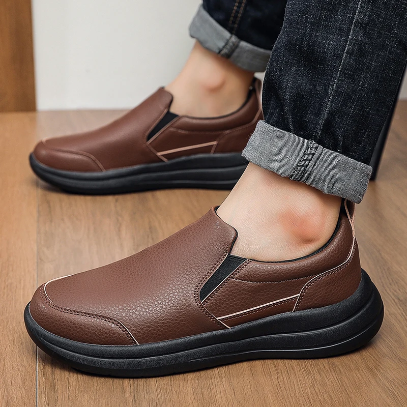 Autumn Soft Genuine Leather Men Shoes Soft Soled Casual Flat Women Outdoor Walking Comfort Fashion Soft Leather Shoes Loafers 50
Autumn Soft Genuine Leather Men Shoes Soft Soled Casual Flat Women Outdoor Walking Comfort Fashion Soft Leather Shoes Loafers 50