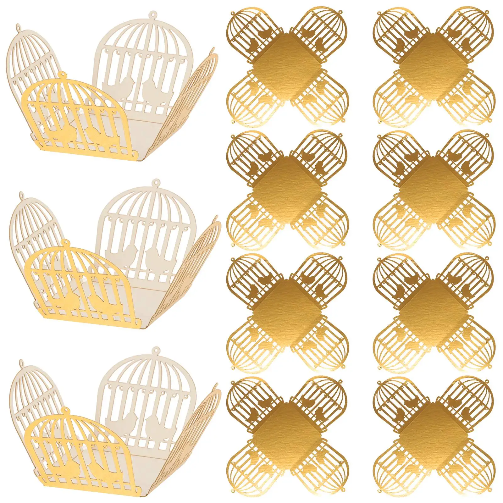 50pcs Golden Packaging Box Decorative Hollow Cage Wrapper for Wedding Party Decorative Chocolate Wrapper C y Paper Cases
50pcs Golden Packaging Box Decorative Hollow Cage Wrapper for Wedding Party Decorative Chocolate Wrapper C y Paper Cases