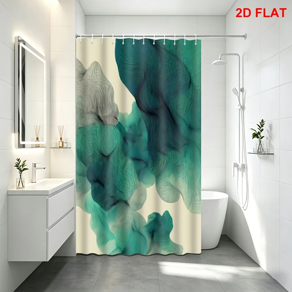 Abstract Blue Watercolor Pattern Shower Curtain Waterproof Bathroom Decor Modern Wave Art Teal Aqua Design Liner
Abstract Blue Watercolor Pattern Shower Curtain Waterproof Bathroom Decor Modern Wave Art Teal Aqua Design Liner