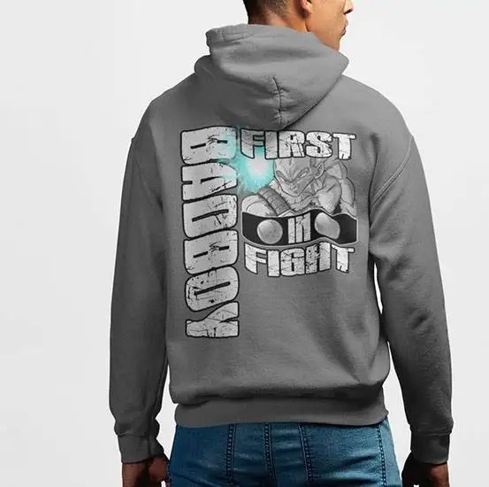 Grey Dragon Ball Hoodie Men Raditz First To Fight Print Cotton Streetwear Pullover Loose Fit Unisex Anime Battle Slogan Design
Grey Dragon Ball Hoodie Men Raditz First To Fight Print Cotton Streetwear Pullover Loose Fit Unisex Anime Battle Slogan Design
