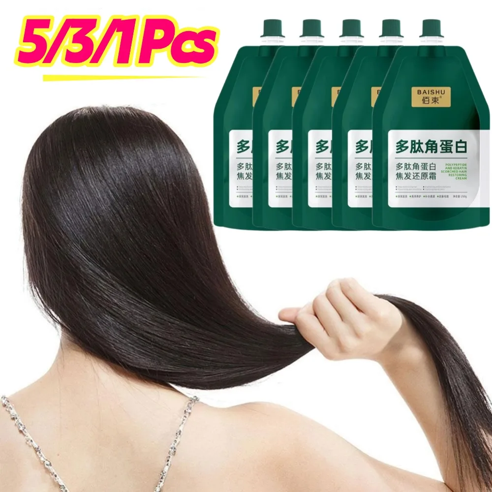5/3/1Pcs Keratin Hair Cream Polypeptide Keratin Hydrating Smoothing Hair Damage Repair Cream For Smoothing Hair Repair Cream
5/3/1Pcs Keratin Hair Cream Polypeptide Keratin Hydrating Smoothing Hair Damage Repair Cream For Smoothing Hair Repair Cream