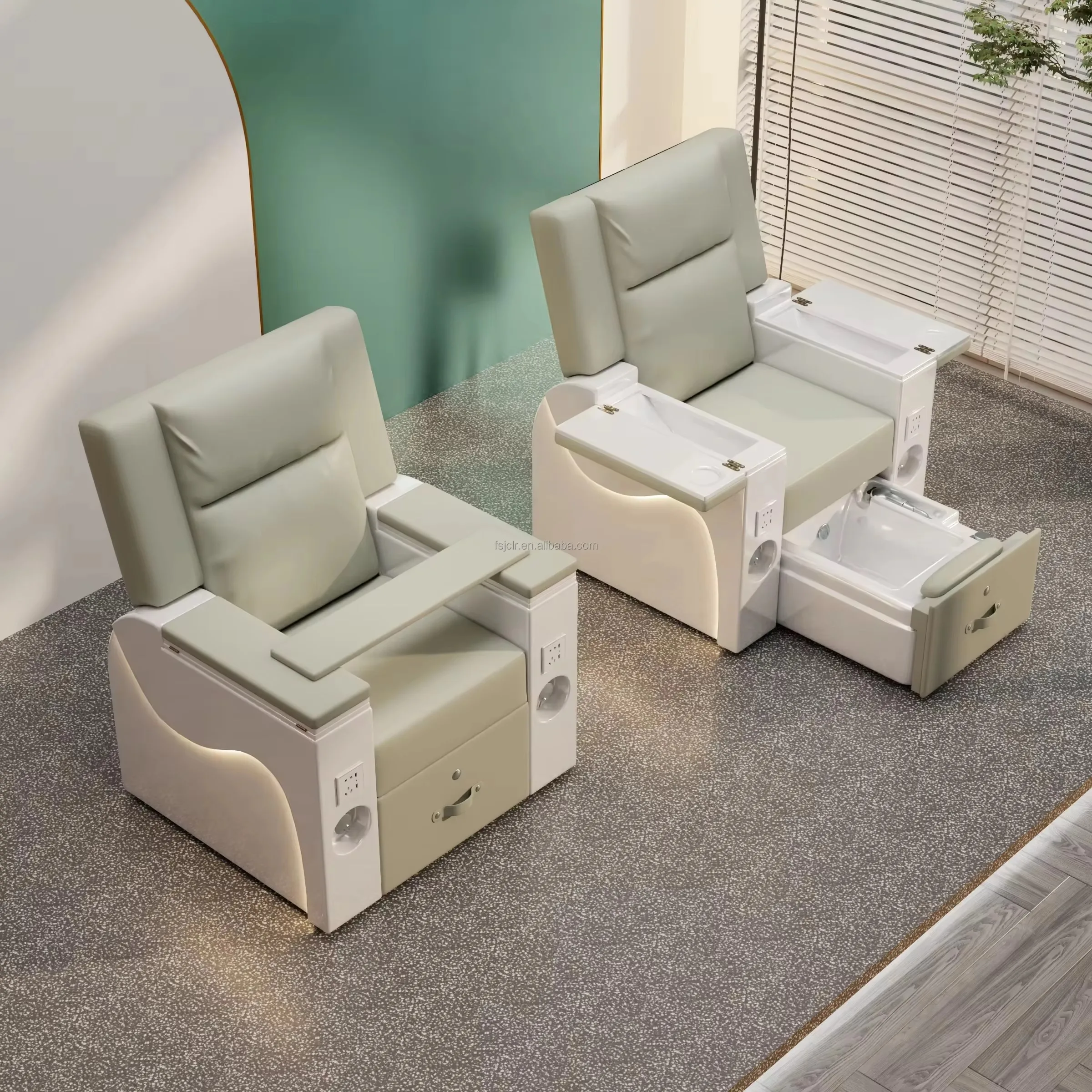 Customized Color Foot Massage Chair with Sink High-quality Electric Inverted Pedicure Chair LED Lamp Design
Customized Color Foot Massage Chair with Sink High-quality Electric Inverted Pedicure Chair LED Lamp Design