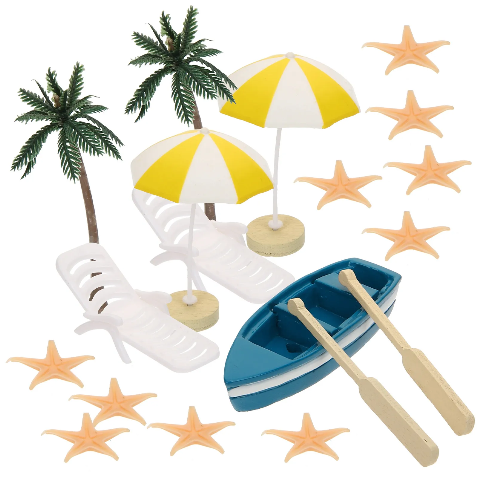 17Pcs Miniature Beach Decorations for Micro Landscapes Dollhouse Gardens Cake Topper Photography Props Mini Palm Tree Umbrella
17Pcs Miniature Beach Decorations for Micro Landscapes Dollhouse Gardens Cake Topper Photography Props Mini Palm Tree Umbrella