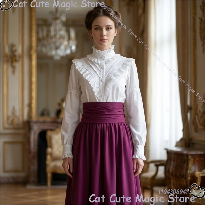 19th-century court-style Victorian era dress retro Gothic Renaissance dress 5 Colours Halloween Party Woman S-2XL Clothes Outfit
19th-century court-style Victorian era dress retro Gothic Renaissance dress 5 Colours Halloween Party Woman S-2XL Clothes Outfit