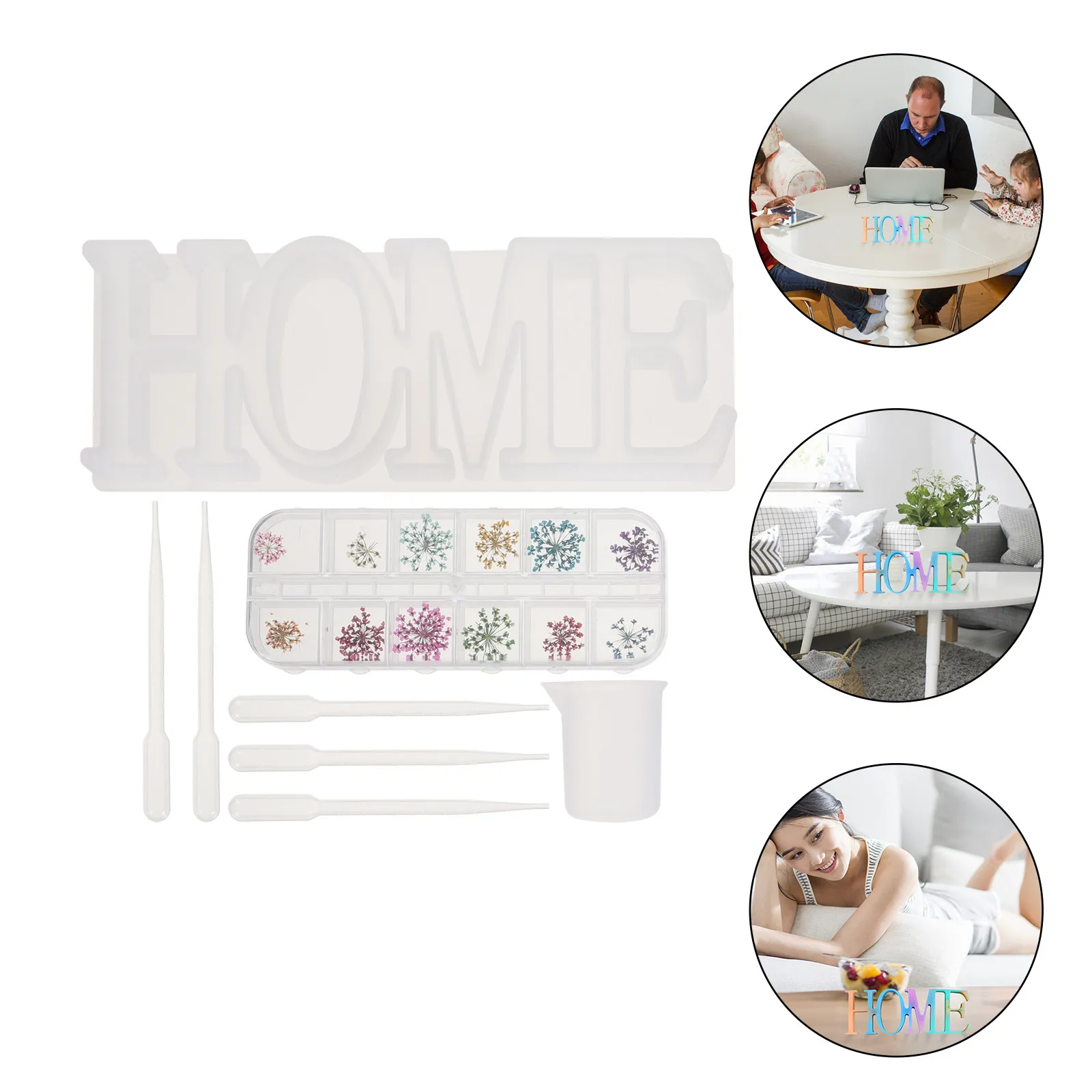 1Set DIY Epoxy Resin Mold Kit for Jewelry Making Silicone Molds with Dropper Tools Art Craft Supplies Drop Casting Set
1Set DIY Epoxy Resin Mold Kit for Jewelry Making Silicone Molds with Dropper Tools Art Craft Supplies Drop Casting Set