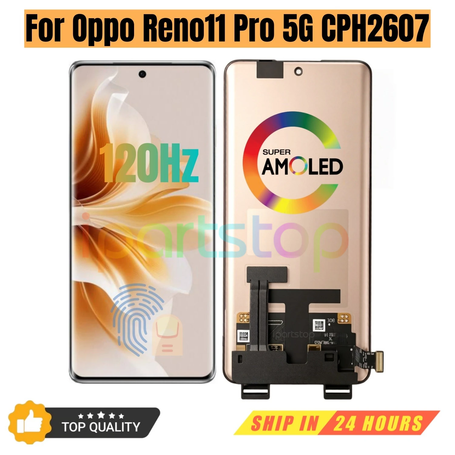 iParts Replacement New Display for Oppo Reno11 Pro 5G CPH2607 120Hz AMOLED Touch Screen Digitizer Assembly OEM Repair Parts
iParts Replacement New Display for Oppo Reno11 Pro 5G CPH2607 120Hz AMOLED Touch Screen Digitizer Assembly OEM Repair Parts
