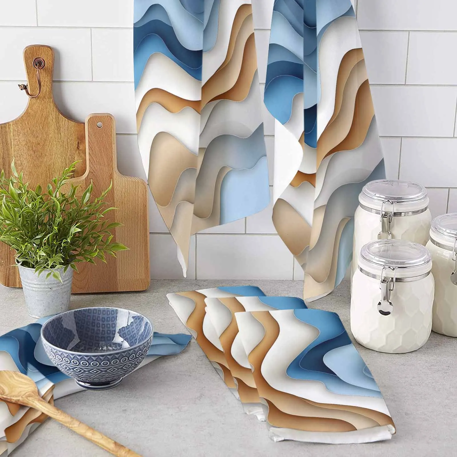 Minimalist Blue Line Kitchen Towel Cleaning Cloth Microfiber Soft Household Super Absorbent Dish Washing Cloth
Minimalist Blue Line Kitchen Towel Cleaning Cloth Microfiber Soft Household Super Absorbent Dish Washing Cloth