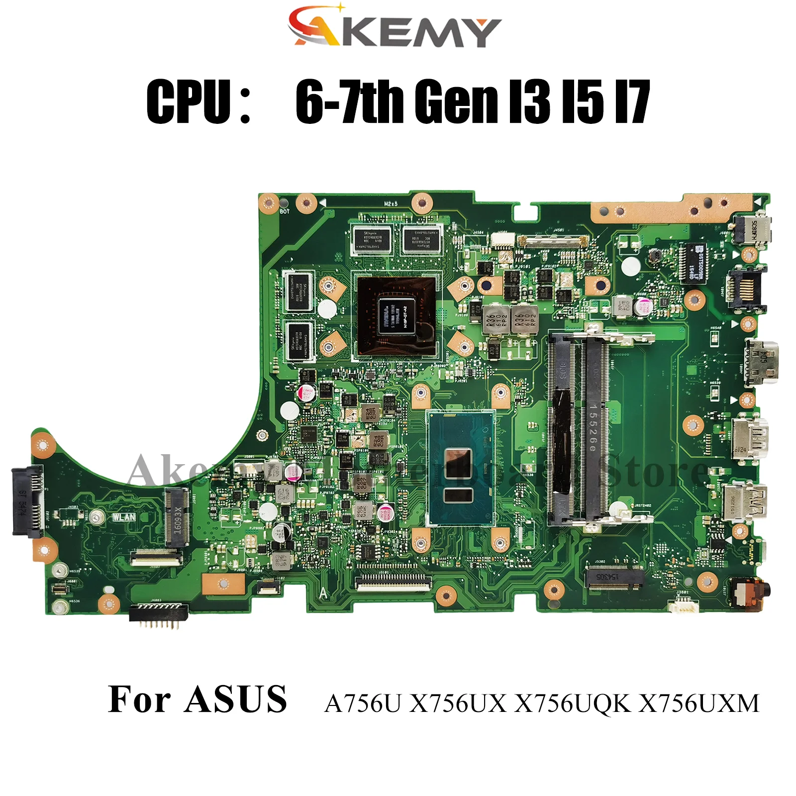 X756UX Материнская плата для ноутбука ASUS X756UV X756UAK X756UJ X756UQ X756UXM X756UA X756UQK X756U A756U X756UR Материнская плата I3 I5 I7 CPU
X756UX Материнская плата для ноутбука ASUS X756UV X756UAK X756UJ X756UQ X756UXM X756UA X756UQK X756U A756U X756UR Материнская плата I3 I5 I7 CPU