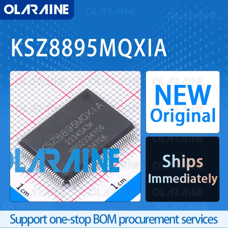 1/5/10Pcs KSZ8895MQXIA PQFP-128 Ethernet IC RoHS Data rates 10 Mb/s, 100 Mb/s Voltage: 1.26 V, 3.45 V
1/5/10Pcs KSZ8895MQXIA PQFP-128 Ethernet IC RoHS Data rates 10 Mb/s, 100 Mb/s Voltage: 1.26 V, 3.45 V