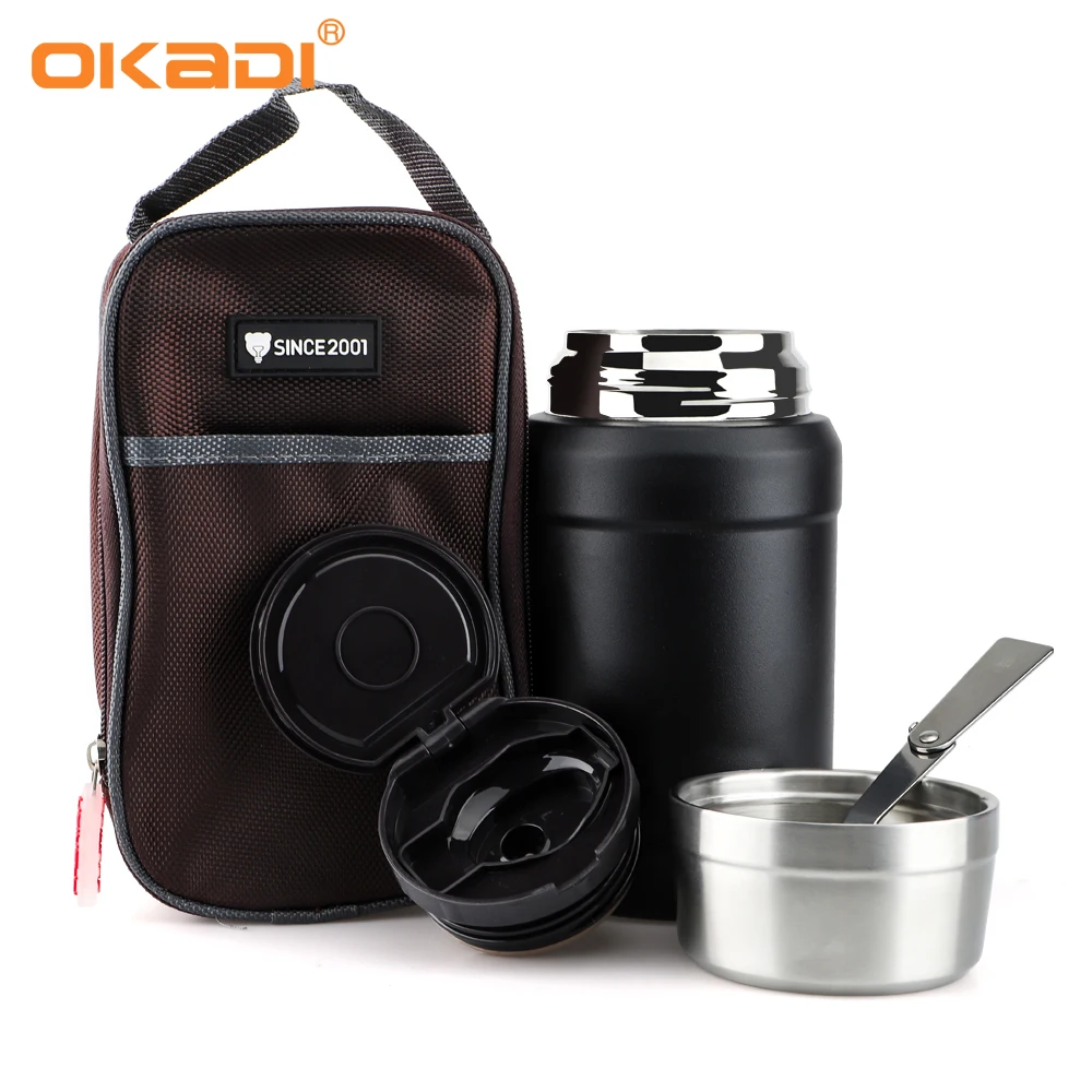 800ML Vacuum Food Thermos Double Wall 316 Stainless Steel Lunch Box with Foldable Spoon
800ML Vacuum Food Thermos Double Wall 316 Stainless Steel Lunch Box with Foldable Spoon
