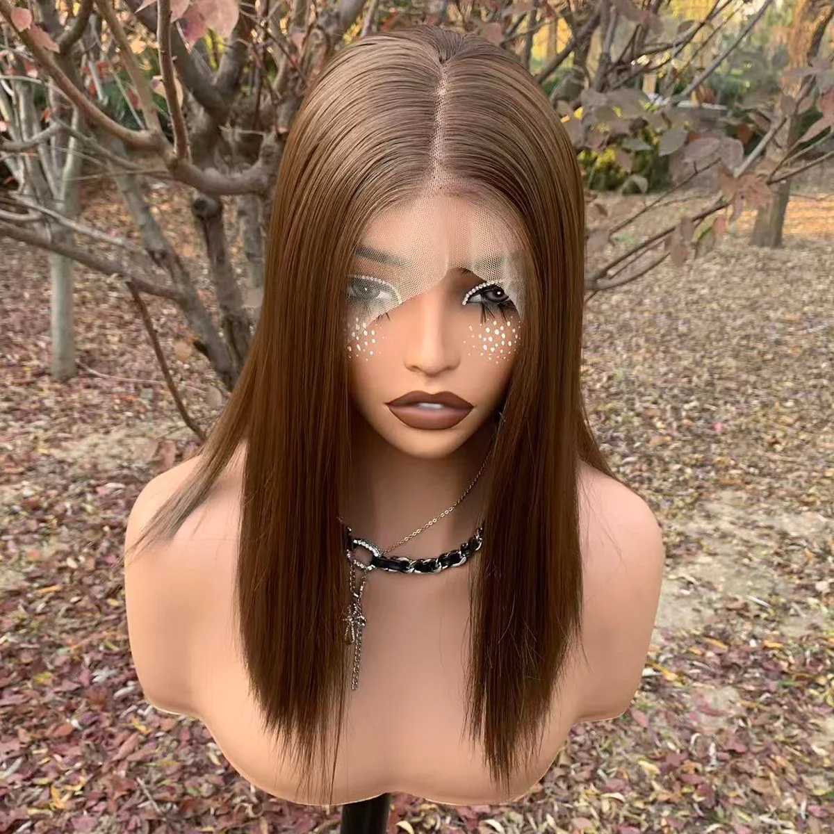 18inch 5*5 Lace Front Brown Straight Hair 100% Human Hair Wig 150 Density with Baby Hair Pre-Plucked Soft Hair Wig
18inch 5*5 Lace Front Brown Straight Hair 100% Human Hair Wig 150 Density with Baby Hair Pre-Plucked Soft Hair Wig